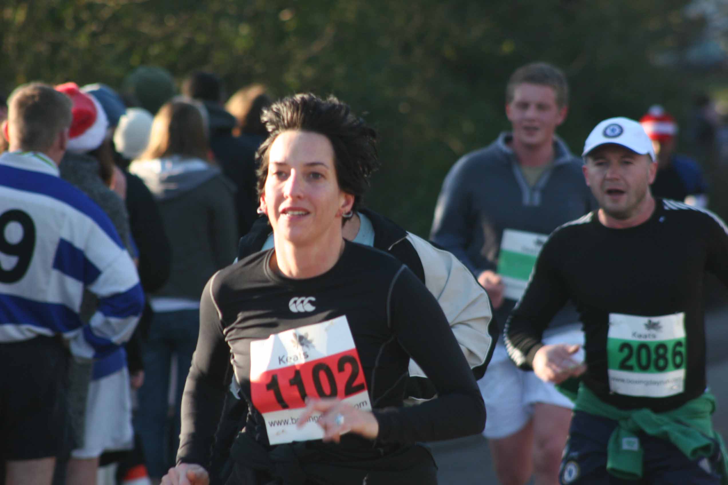 Kate Lester heads for the finish